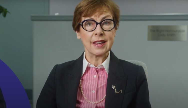 A still from a video where Lady Smith discusses findings.